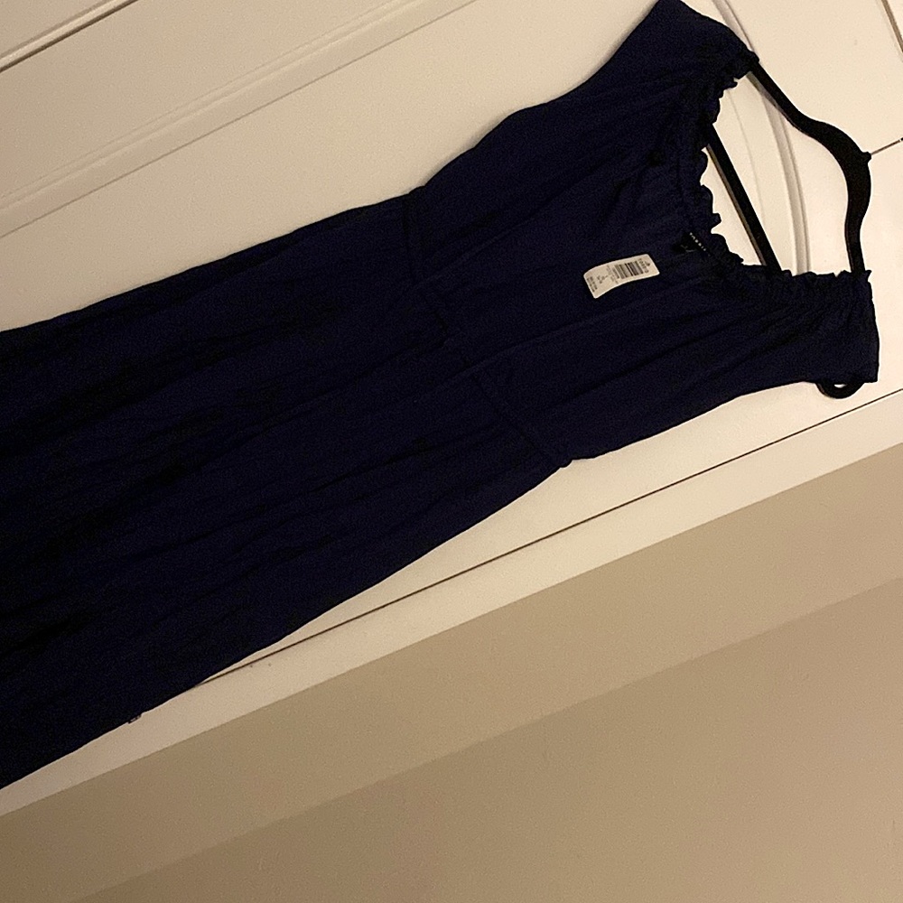 NWT Torrid navy blue challis maxi dress sz 1